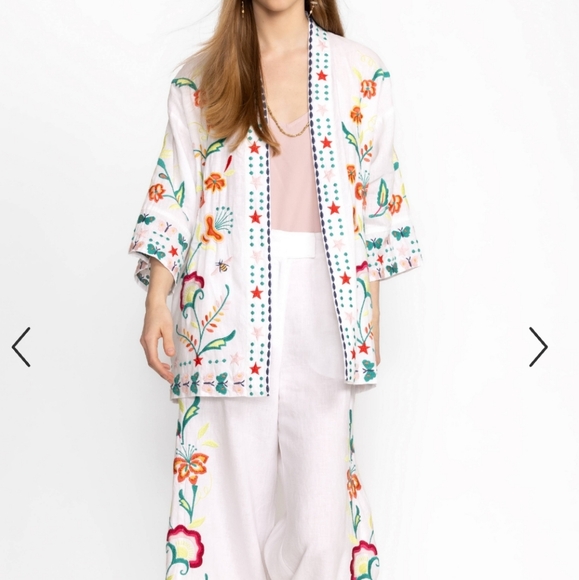 Nwt Johnny Was Linen Kimono   XS - Picture 4 of 12